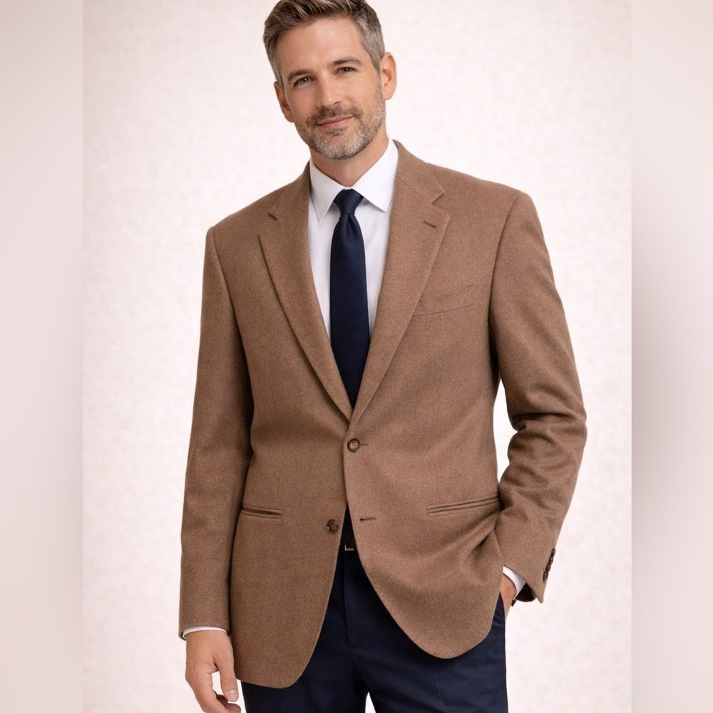 Cashmere Brown Blazer Made in Italy
